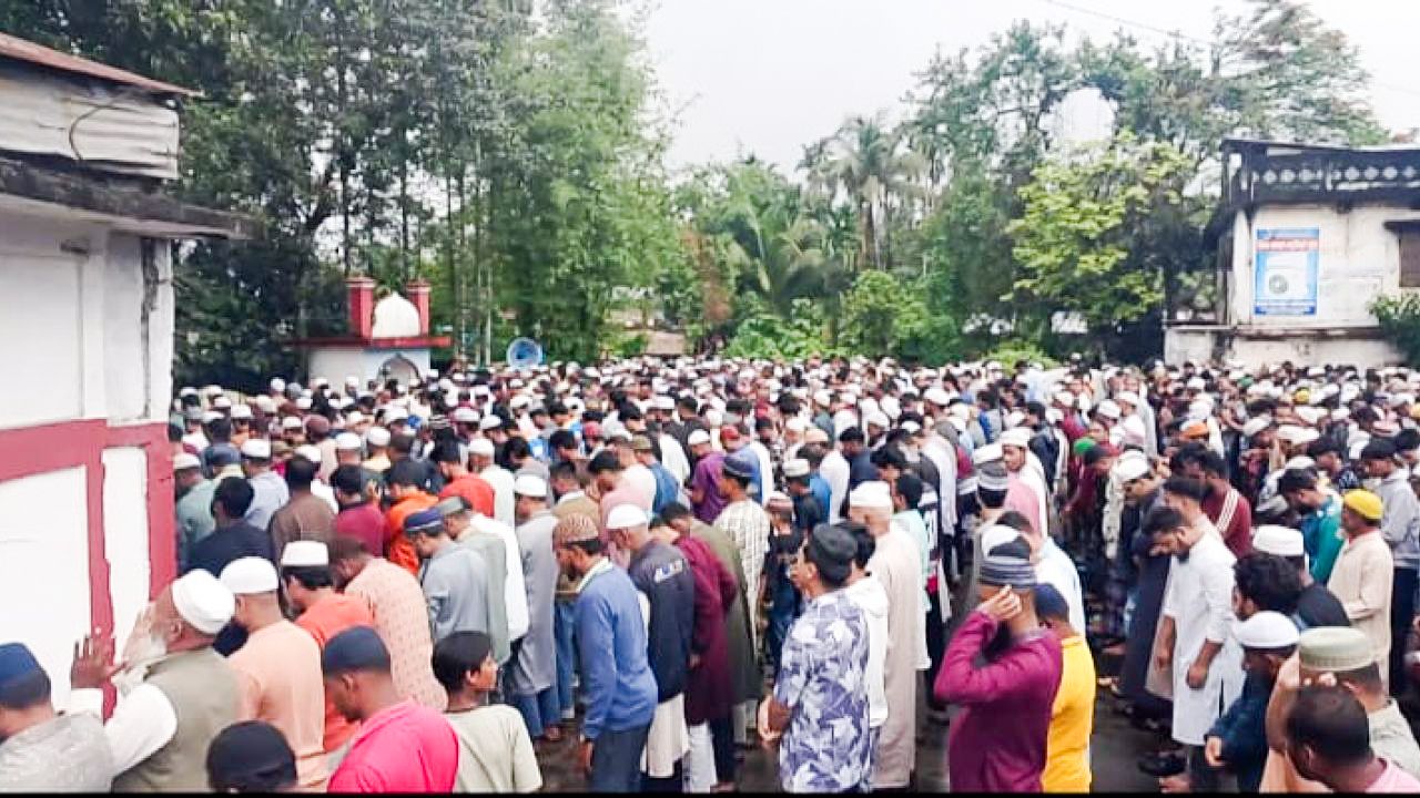 ওসমানীনগরের সাংবাদিক হারুন রশিদের দাফন সম্পন্ন, বিভিন্ন মহলের শোক