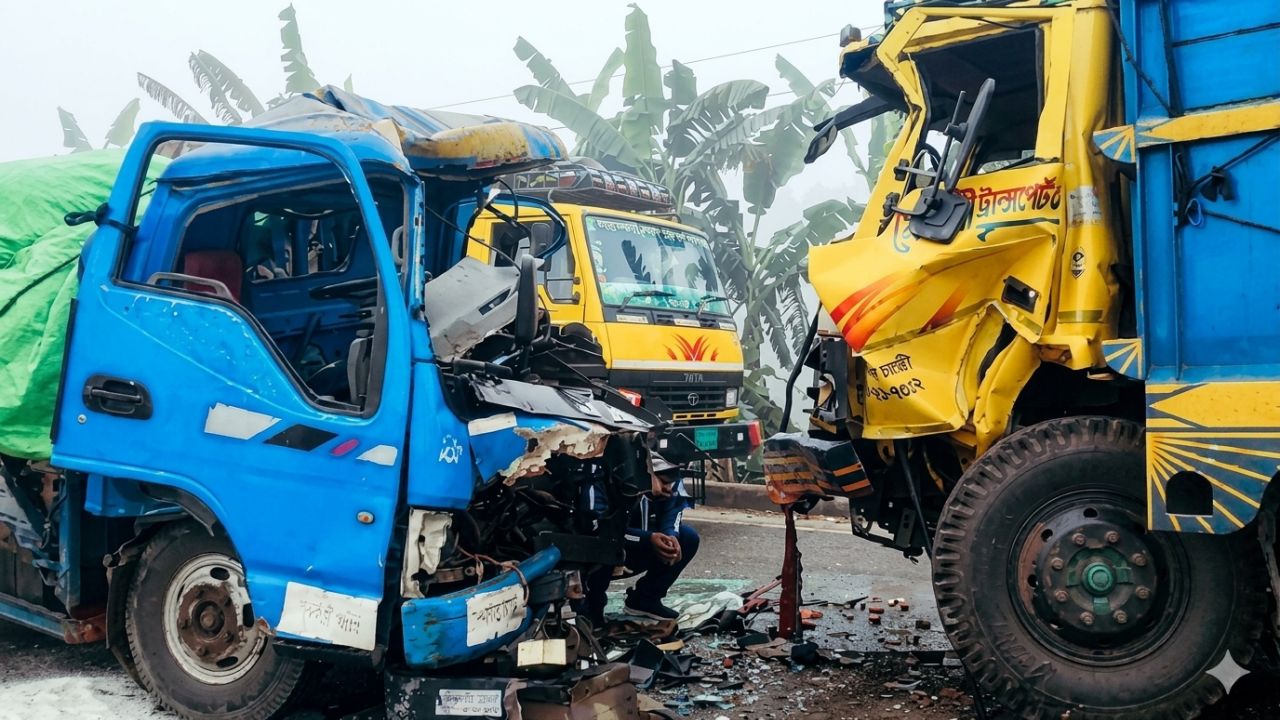 সিলেটের সড়কে ভয়াবহ দুর্ঘটনায় ৮ নির্মাণ শ্রমিকের প্রাণ গেল