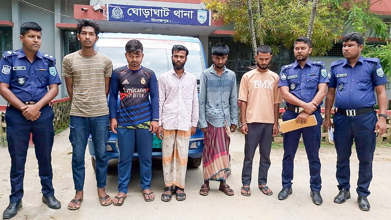 ঘোড়াঘাটে গরু চোর চক্রের ৫ সদস্য গ্রেফতার