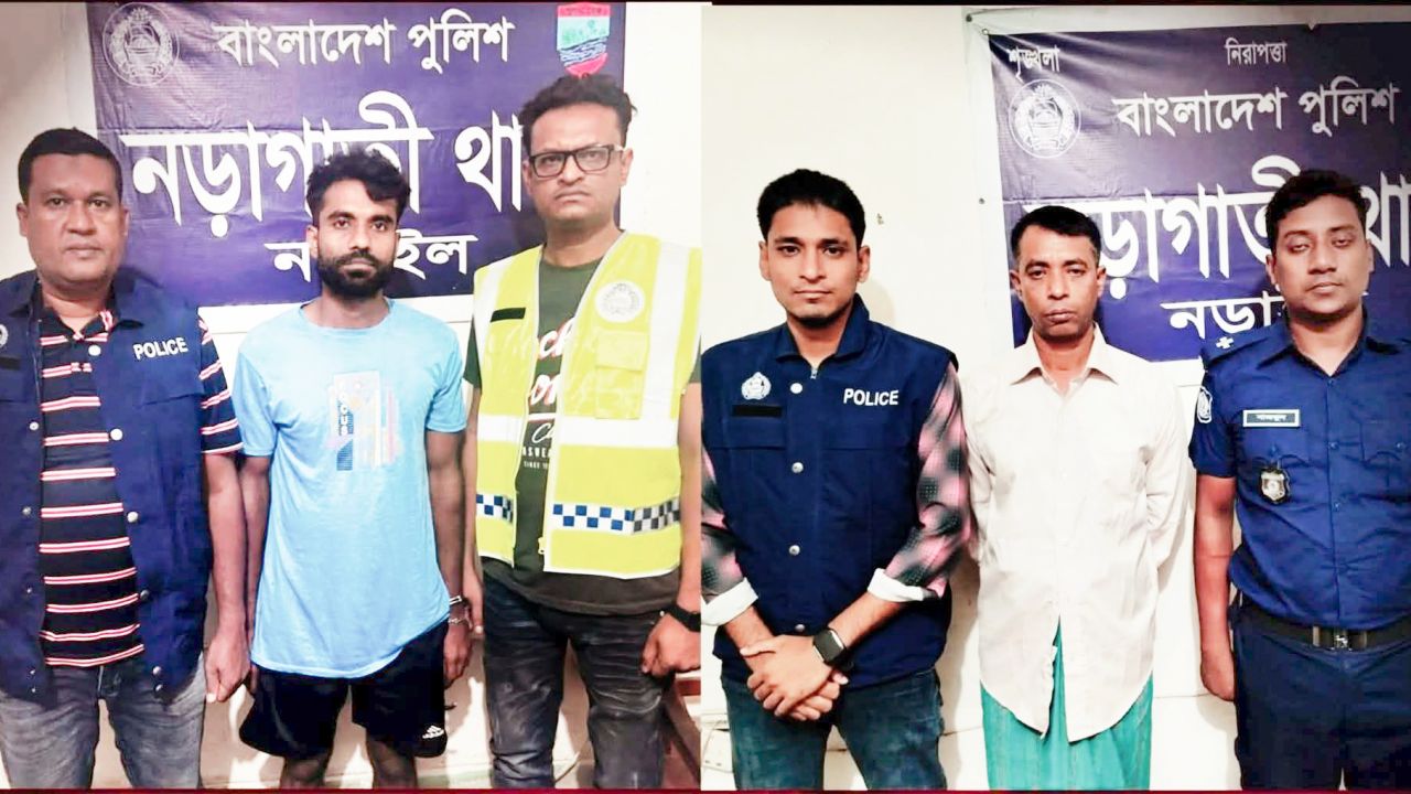 নড়াইলের নড়াগাতীতে ‘শীর্ষ সন্ত্রাসী’ হিসেবে পরিচিত দুইজন গ্রেপ্তার, বেরিয়ে এলো একাধিক মামলার তথ্য