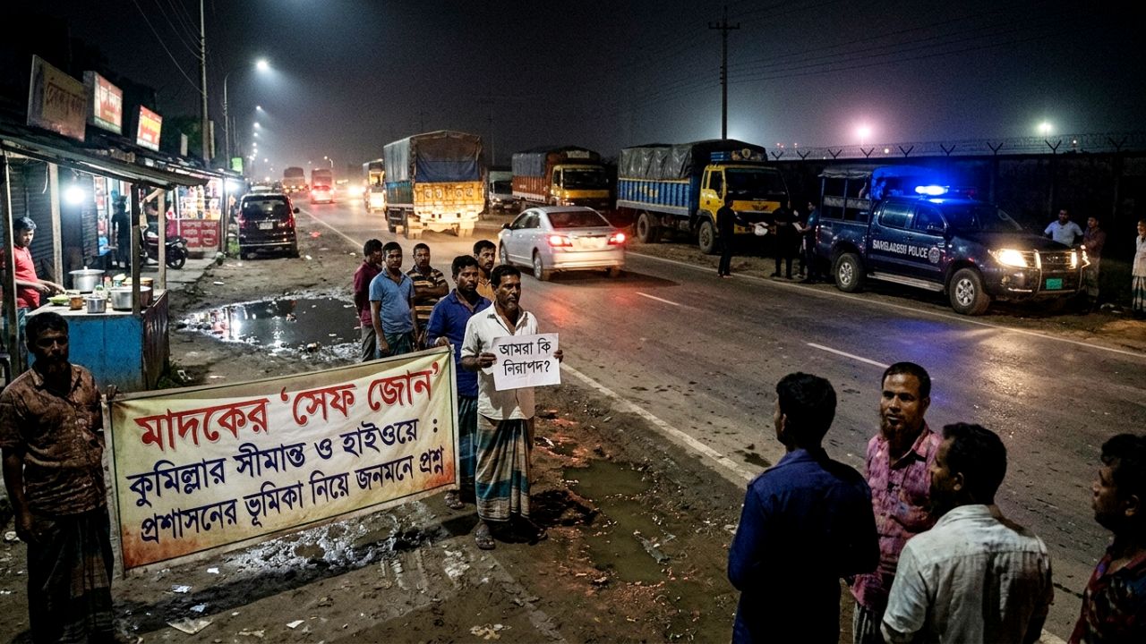 মাদকের 'সেফ জোন' কুমিল্লার সীমান্ত ও হাইওয়ে- প্রশাসনের ভূমিকা নিয়ে জনমনে প্রশ্ন?