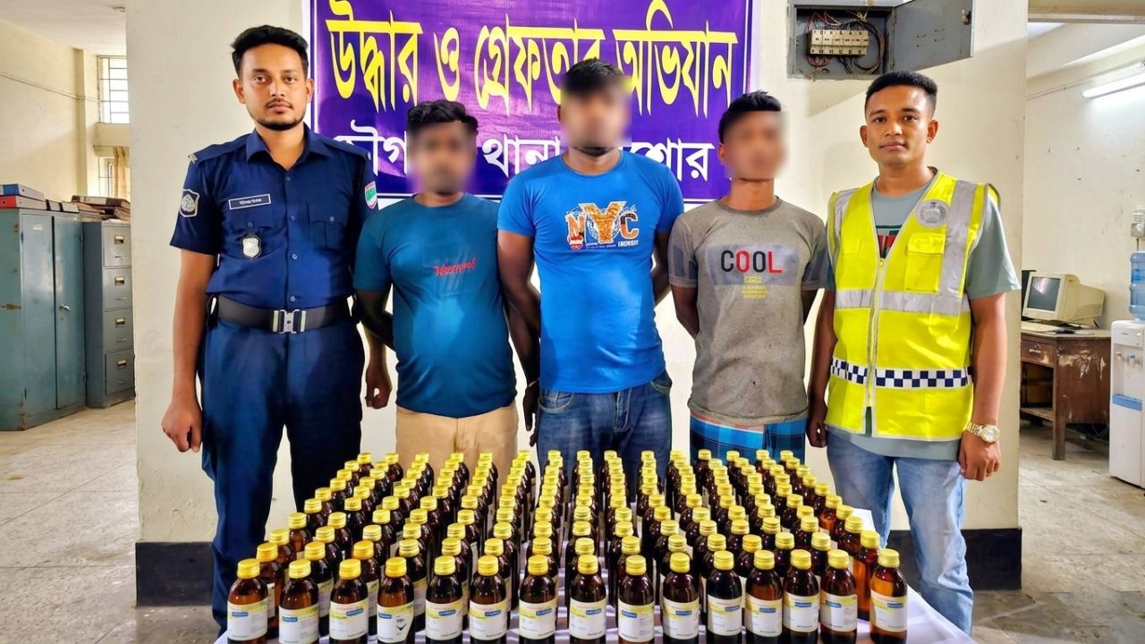 চৌগাছায় বিশেষ অভিযানে ১৫০ বোতল রেক্টিফাইড স্পিরিট উদ্ধার, আটক ৩